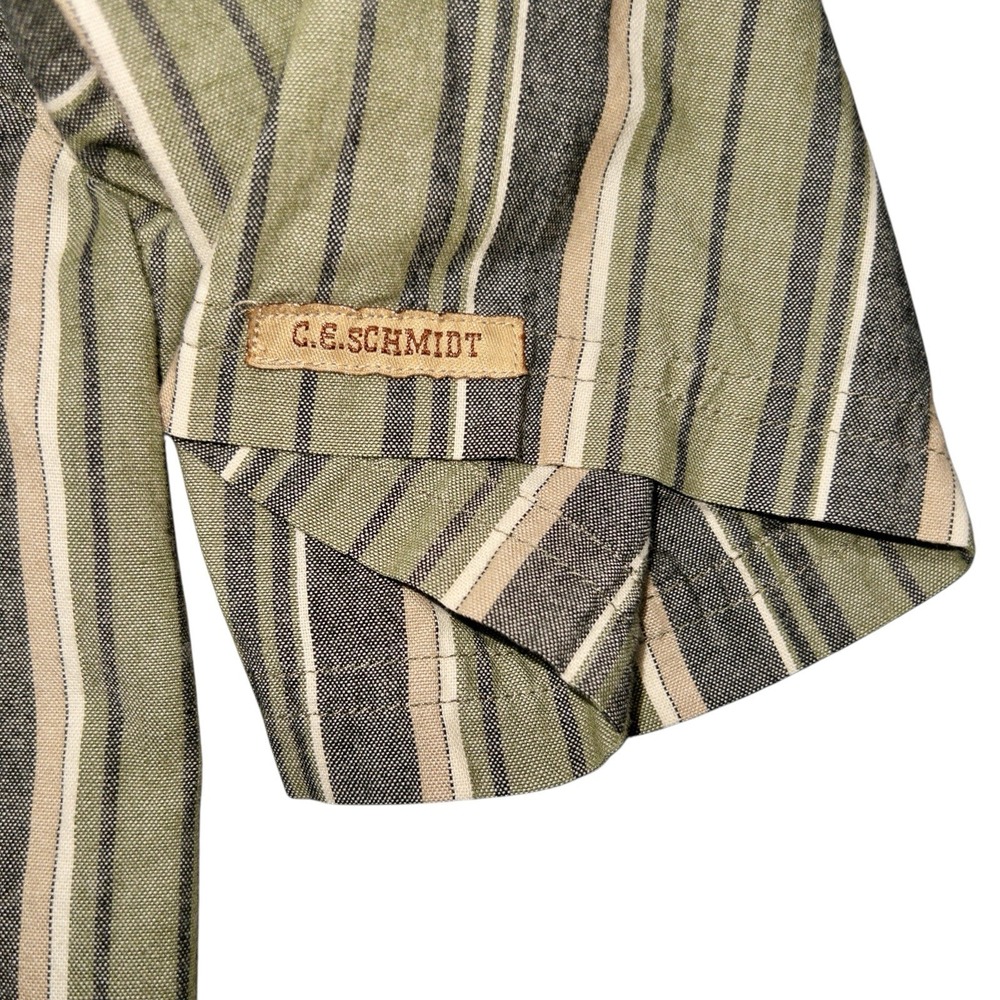 C E Schmidt Men's Western Work Shirt Med Long Sleeve Snap Front - Picture 7 of 10